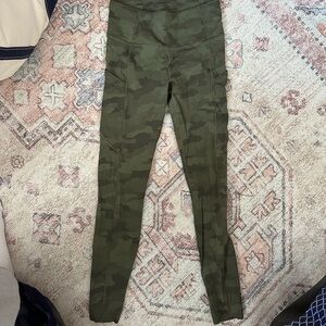 lululemon athletica Green Camo Leggings